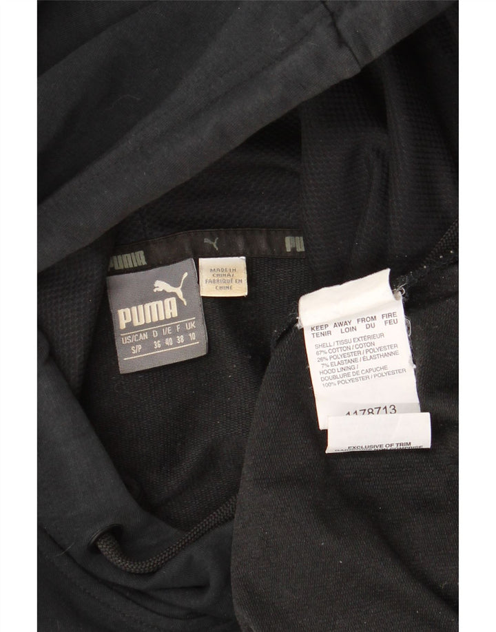PUMA hættetrøje til kvinder UK 10 Lille sort bomuld