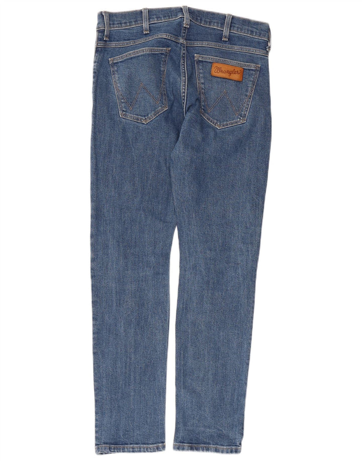 Wrangler Herre Larston Slim Jeans W30 L29 Blå Bomuld
