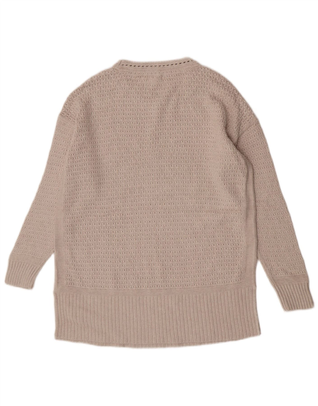 Fat Face Dame Boat Neck Jumper Sweater UK 12 Medium Grey Bomuld