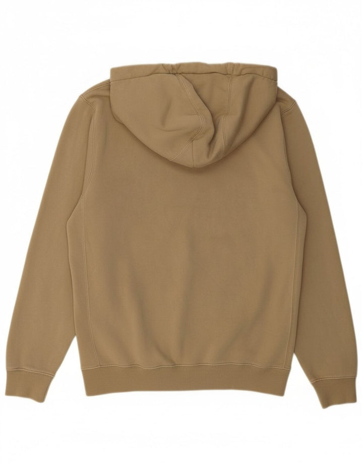 NIKE Mens Hoodie Jumper XS Beige Polyester