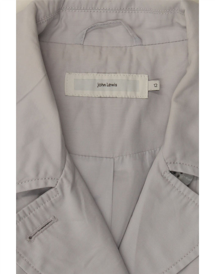 JOHN LEWIS Trench Coat til kvinder UK 12 Mellemgrå