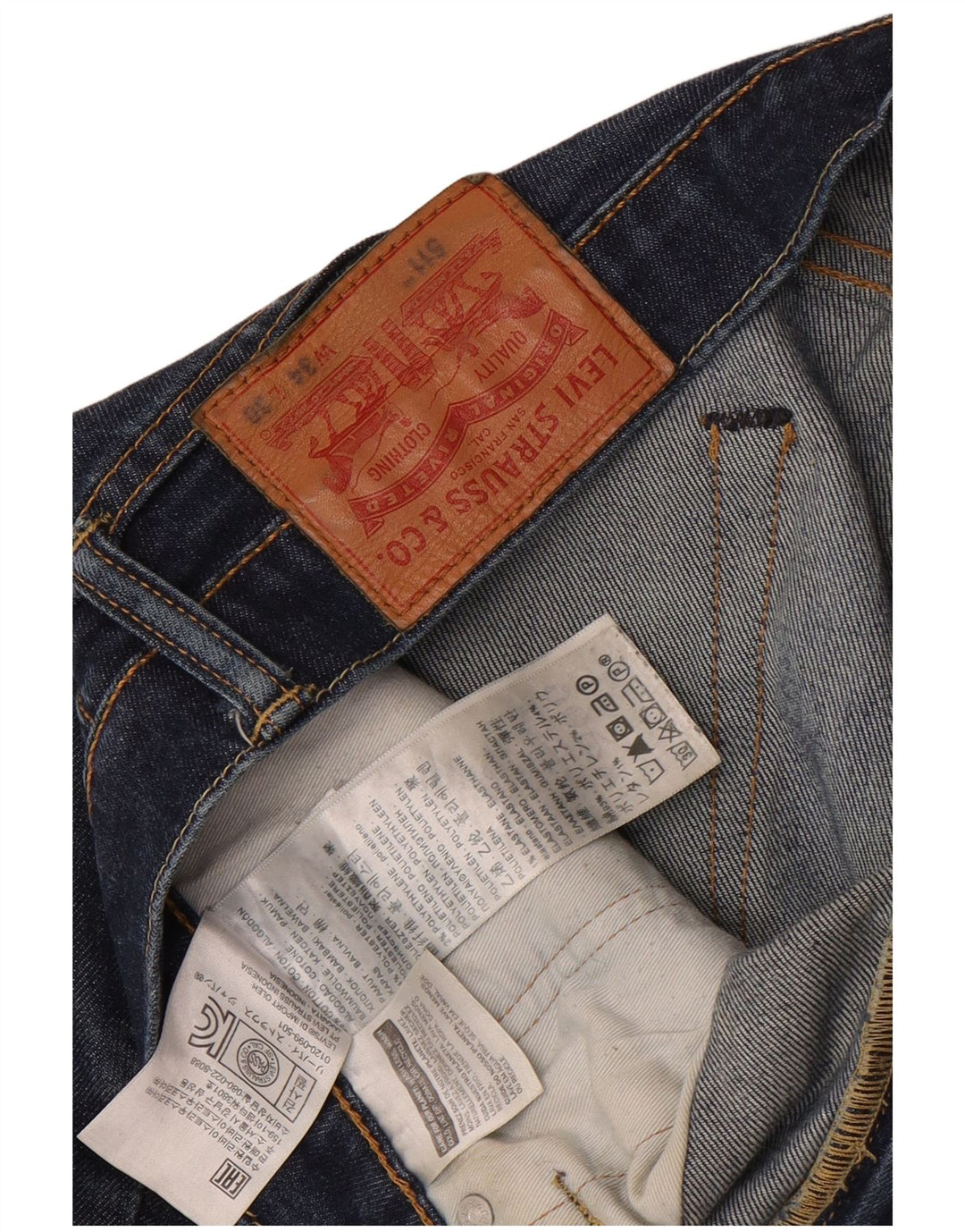 Levi's Herre 511 Slim Jeans W34 L30 Blå Bomuld