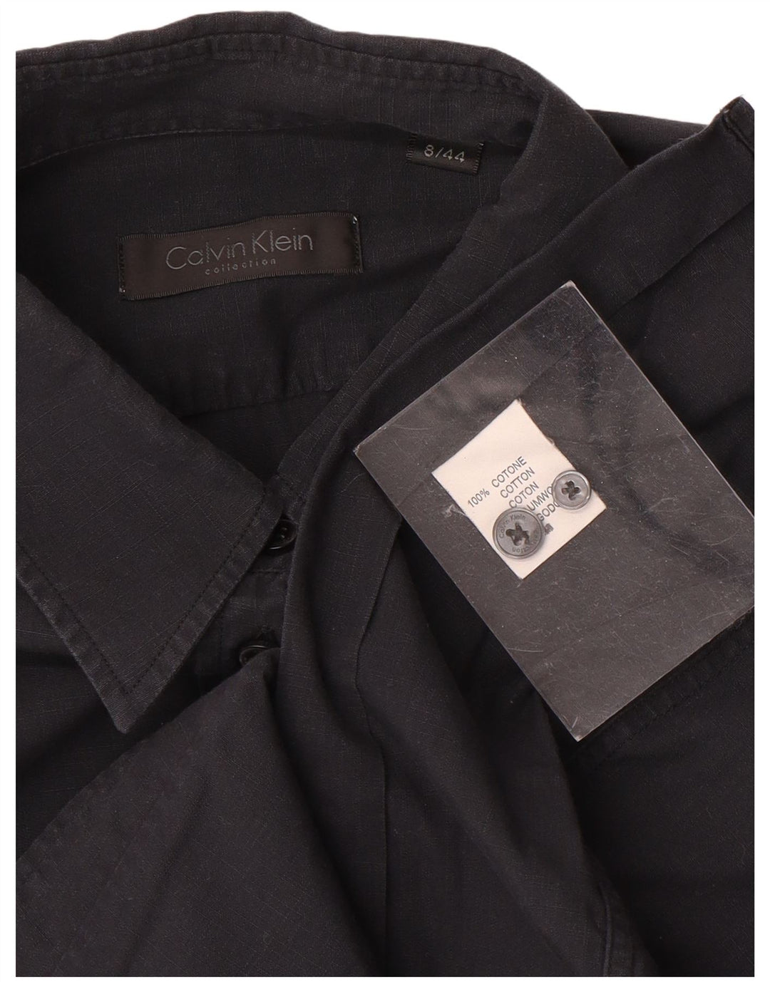 Calvin Klein Dameskjorte US 8 Medium Navyblå Bomuld