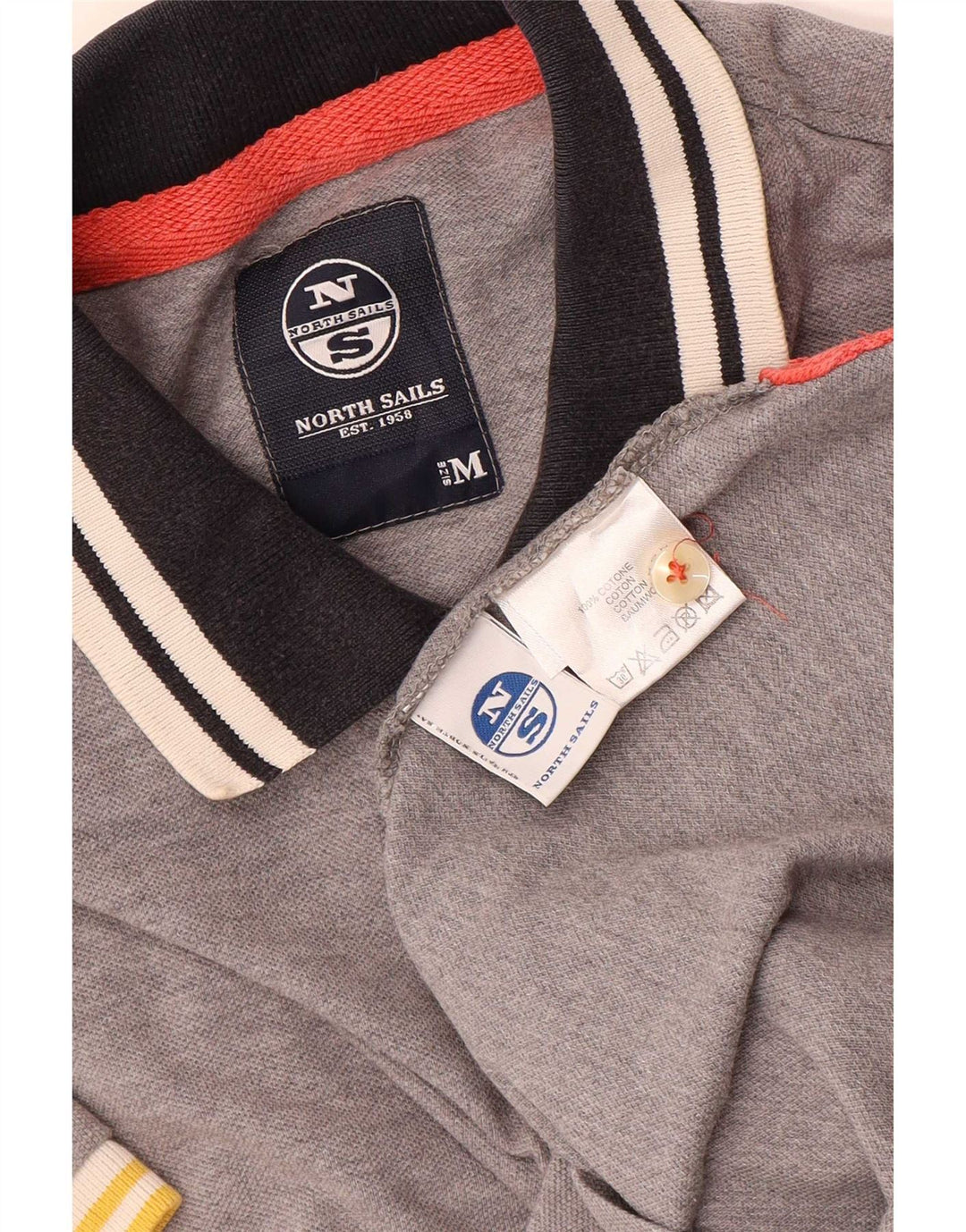 North Sails Herre Polo Shirt Medium Grå Bomuld