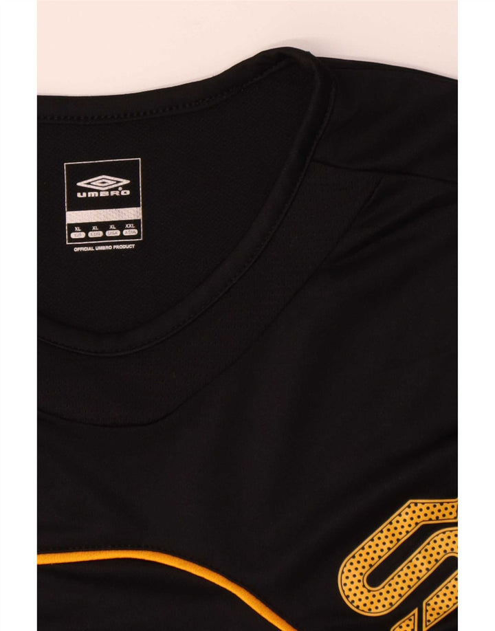 Umbro Herre Grafisk T-Shirt Top XL Sort Colourblock