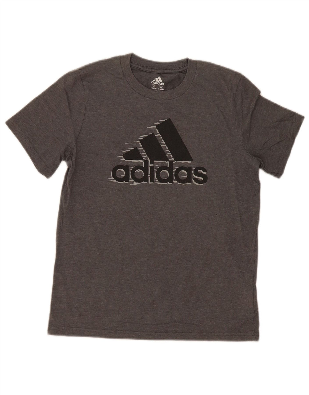Adidas drenge grafisk t-shirt top 10-11 år medium grå bomuld