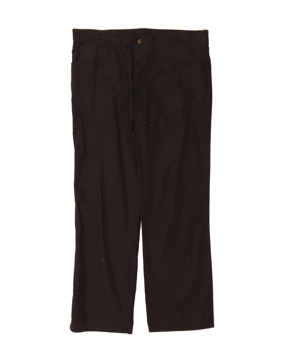 VINTAGE Mens Straight Casual Trousers W36 L29 Black Vintage Vintage and Second-Hand Vintage from Messina Hembry 
