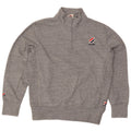 Superdry Sweatshirt med lynlås til mænd, mellemgrå, flækket bomuld