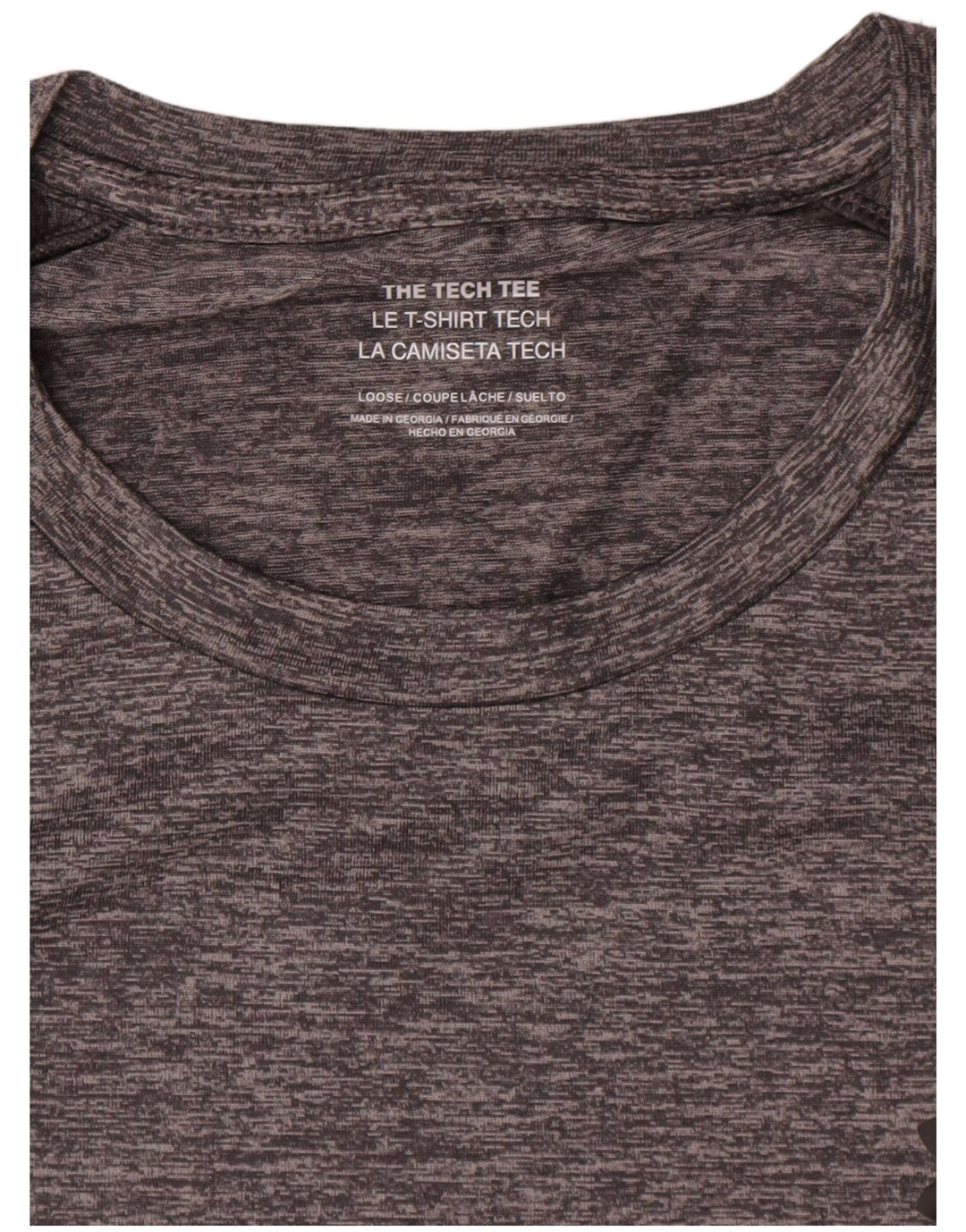 Under Armour Herre T-Shirt Top 2XL Grå Flecked Polyester