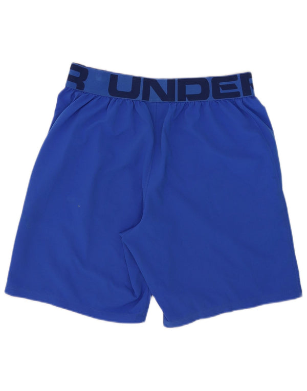 Under Armour Herre Heat Gear Graphic Sports Shorts Large Blue