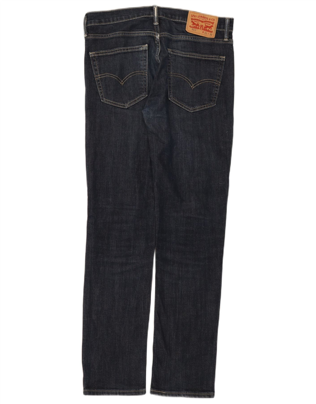 Levi's Herre 511 Slim Jeans W31 L32 Marineblå Bomuld
