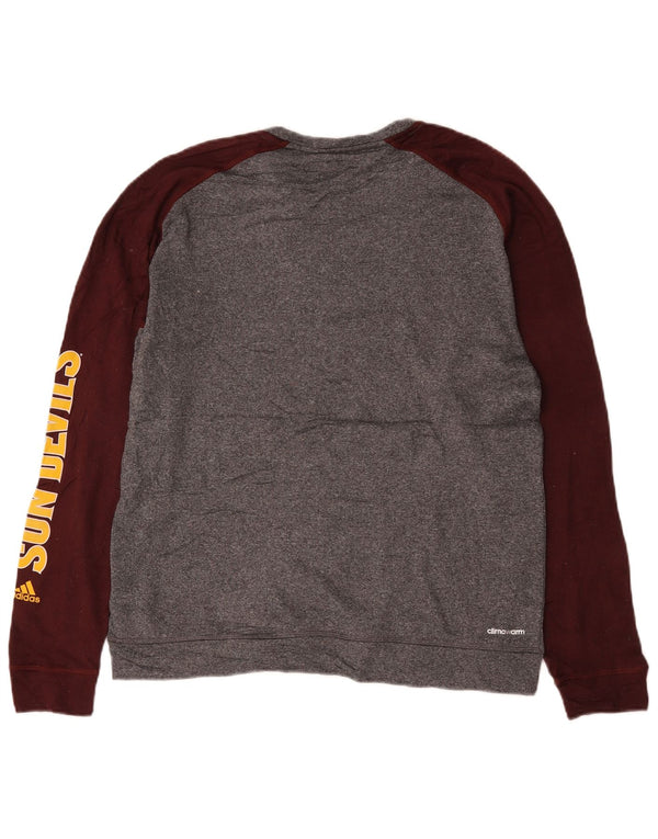 Adidas Mens Arizona State Sun Devils Sweatshirt Jumper Large Grey