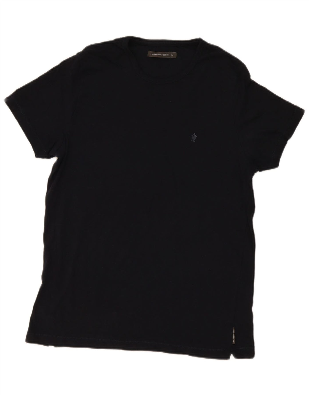 French Connection Herre T-Shirt Top XL Sort Bomuld