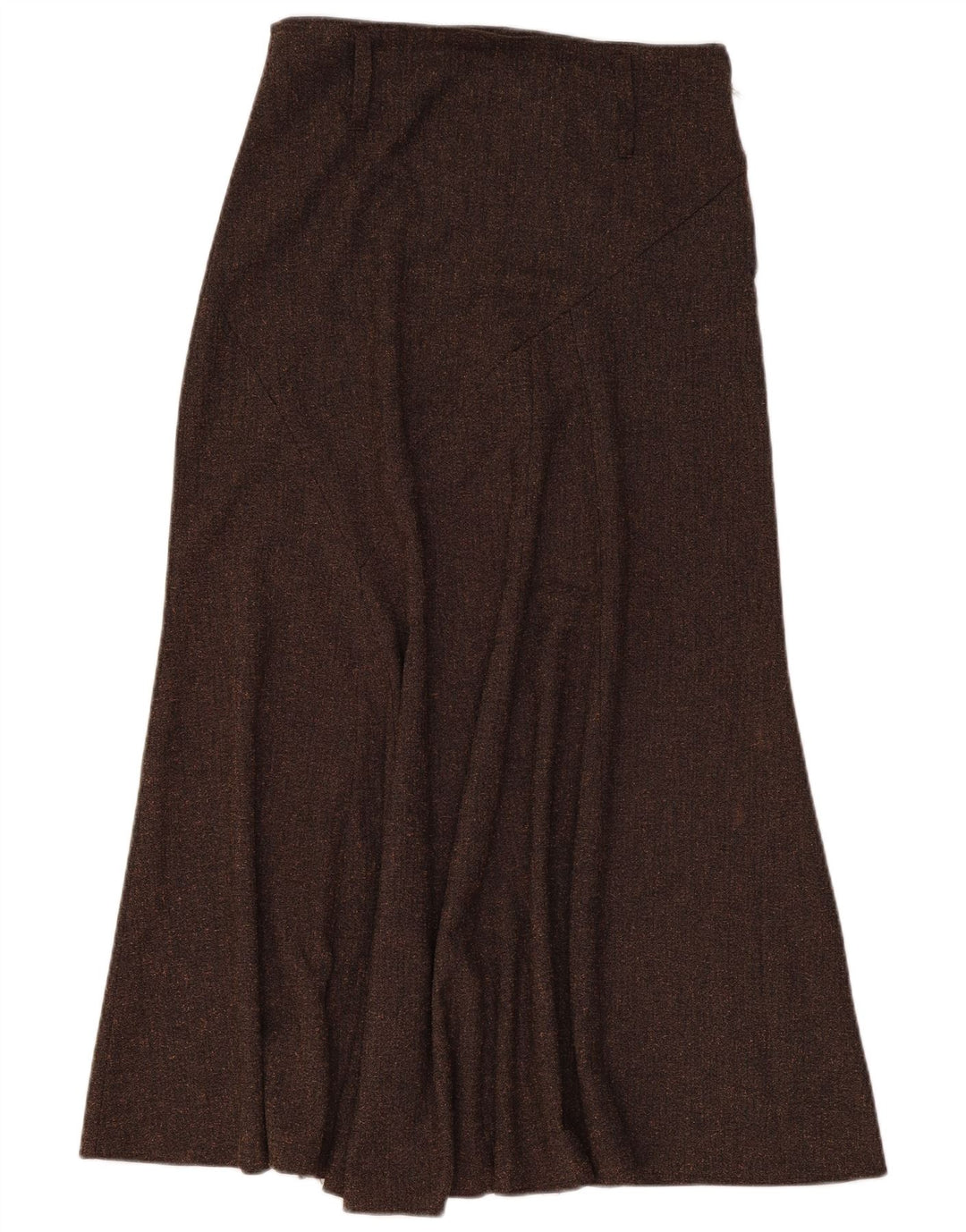 ZARA Maxi-nederdel med høj talje til kvinder EU 42 Large W30 Brown Flecked