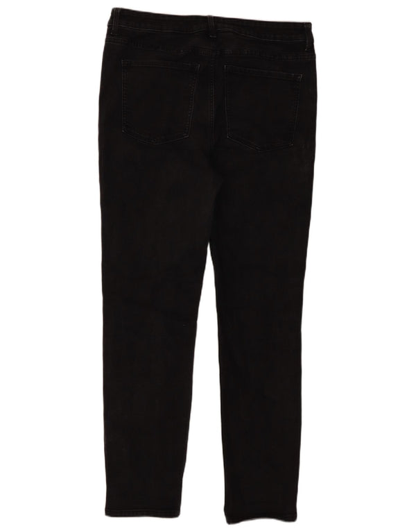 Marks & Spencer Dame The Lily Slim Jeans UK 16 Large W36 L30 Black Bomuld