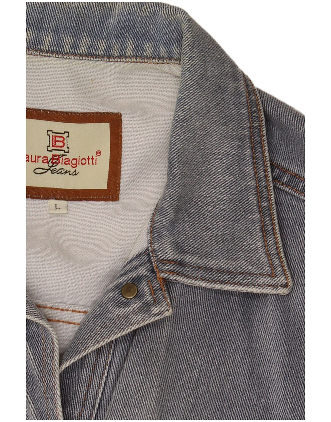 LAURA BIAGIOTTI Dame denimjakke UK 16 Large Blue