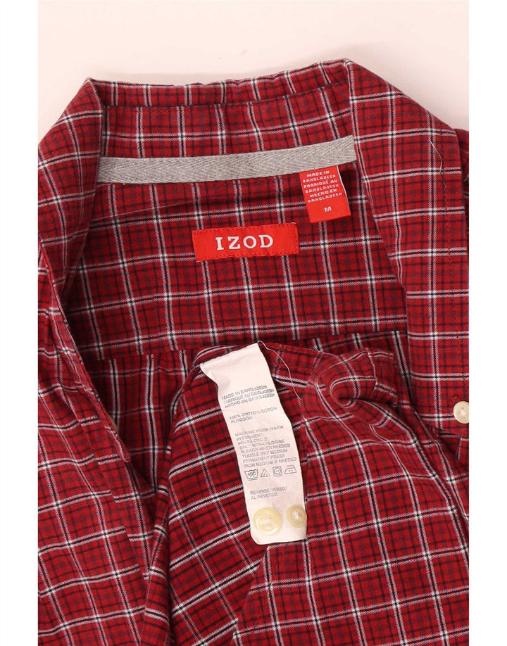 Izod Herreskjorte Medium Burgundy Plaid Cotton