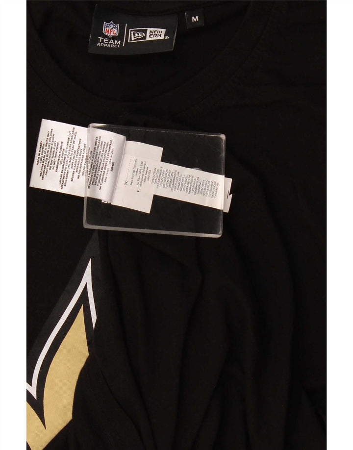 NFL Herre grafisk T-shirt Top Medium Sort Bomuld