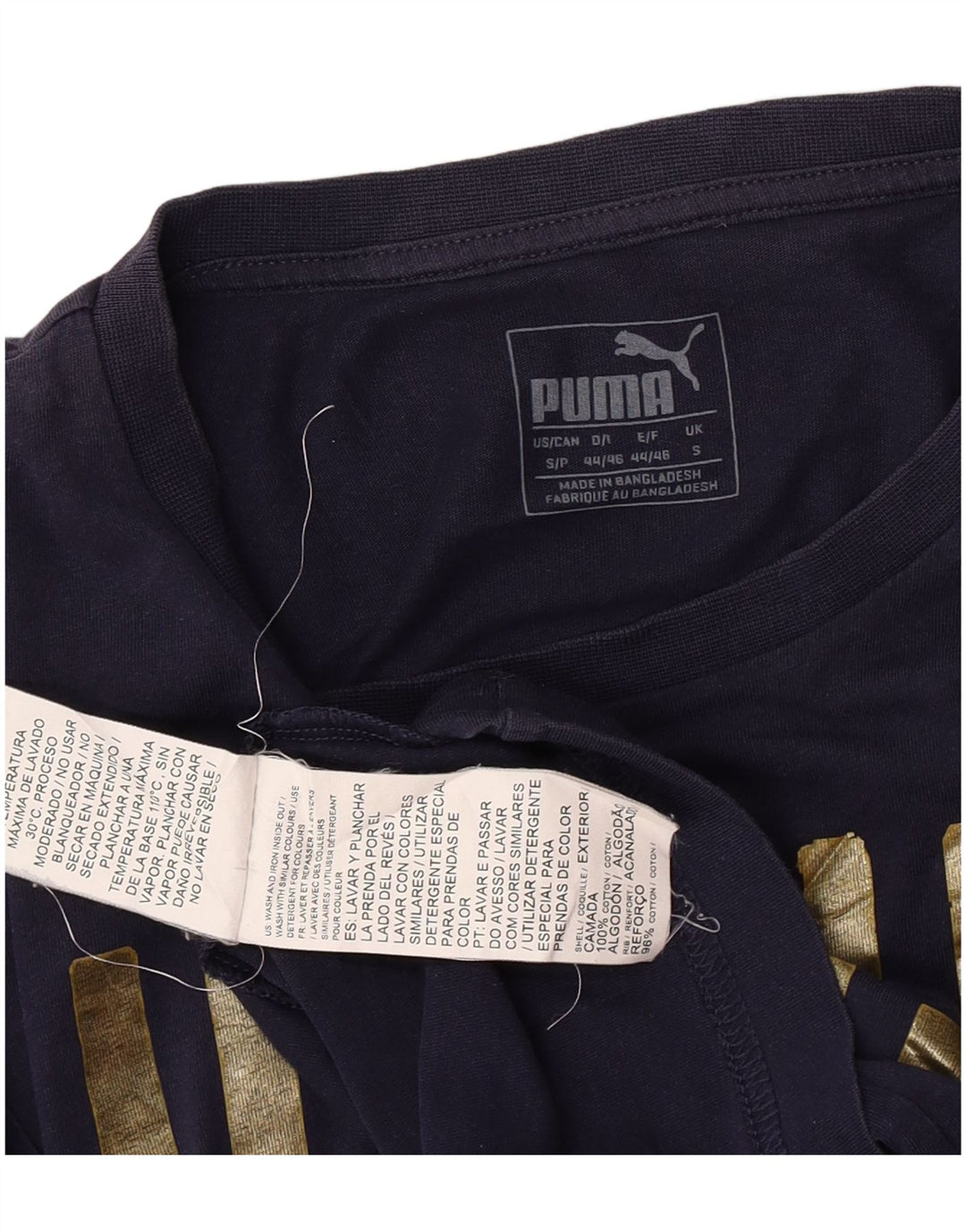 Puma Herre grafisk T-shirt top lille marineblå bomuld