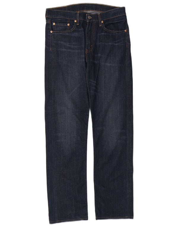 Levi's Herre 513 Slim Straight Jeans W31 L31 Marineblå Bomuld