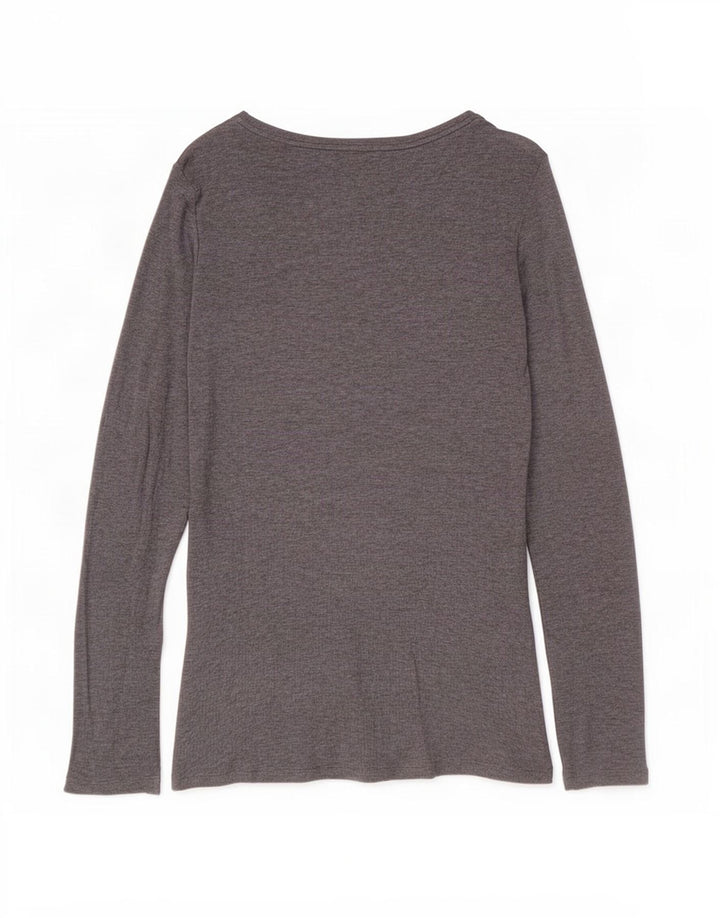 Massimo Dutti Dame Top Langærmet UK 10 Lille Grå