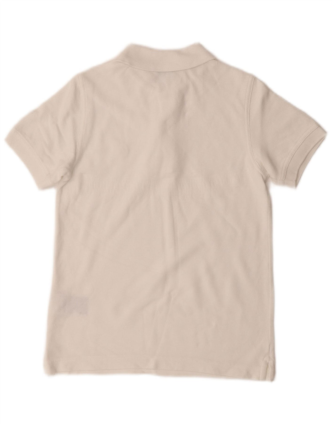 Benetton Boys Polo Shirt 7-8 år Medium Hvid Bomuld