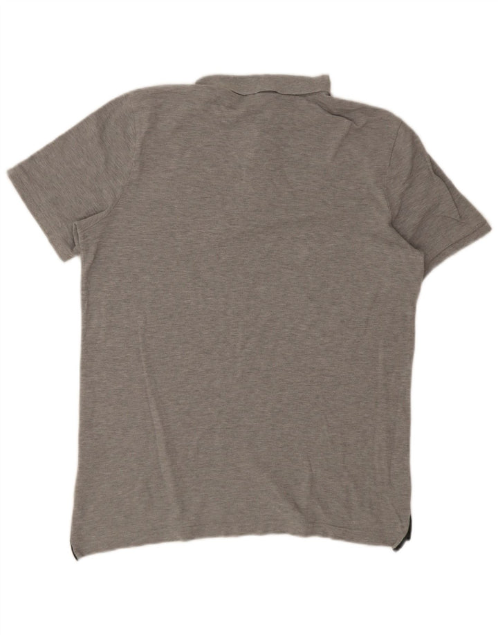 Nike Poloshirt til mænd, stor grå flækket bomuld