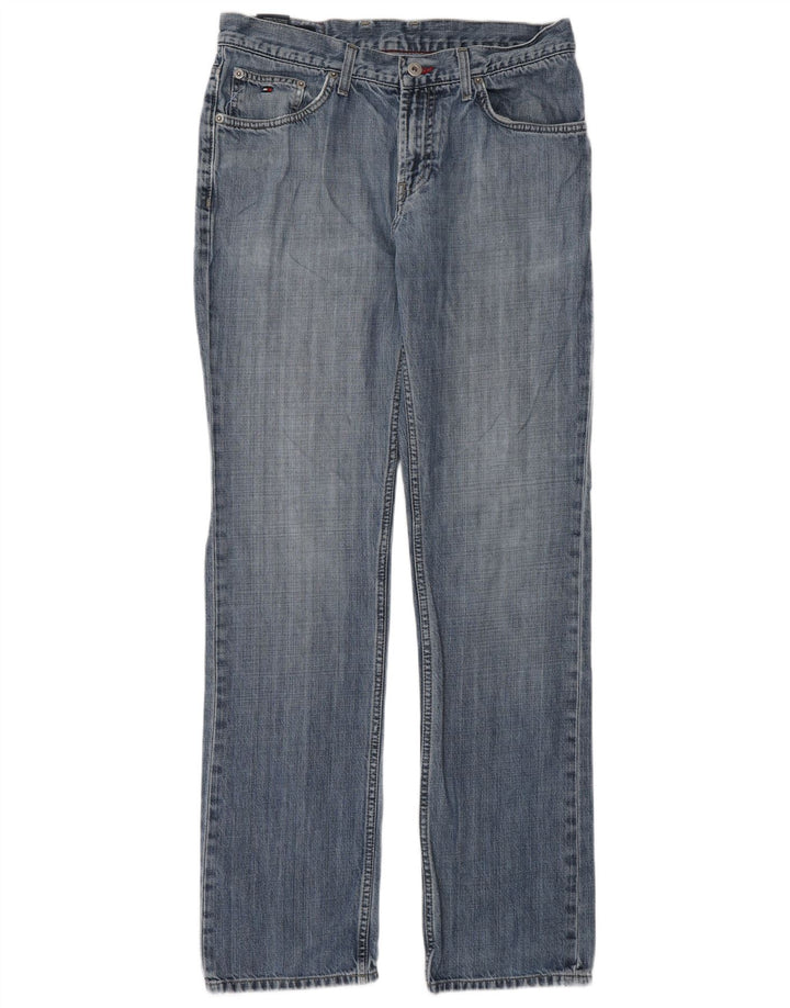 Tommy Hilfiger Straight Jeans til mænd W32 L34 Blå Bomuld