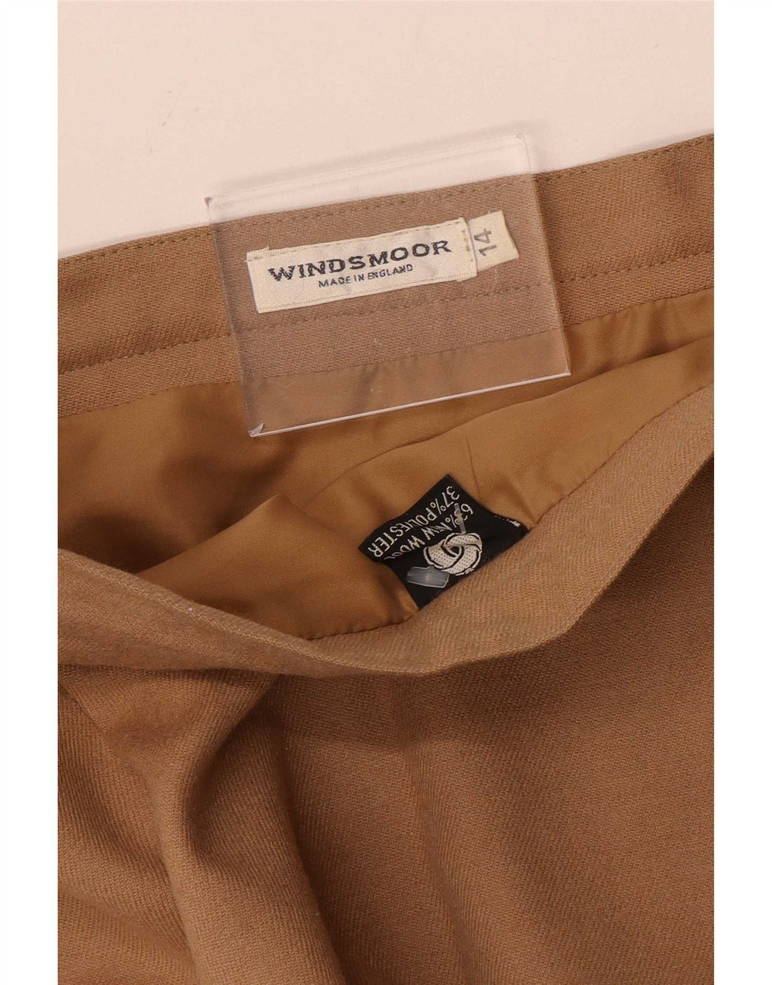 Windsmoor Midi-nederdel til kvinder UK 14 Medium W28 Beige Uld
