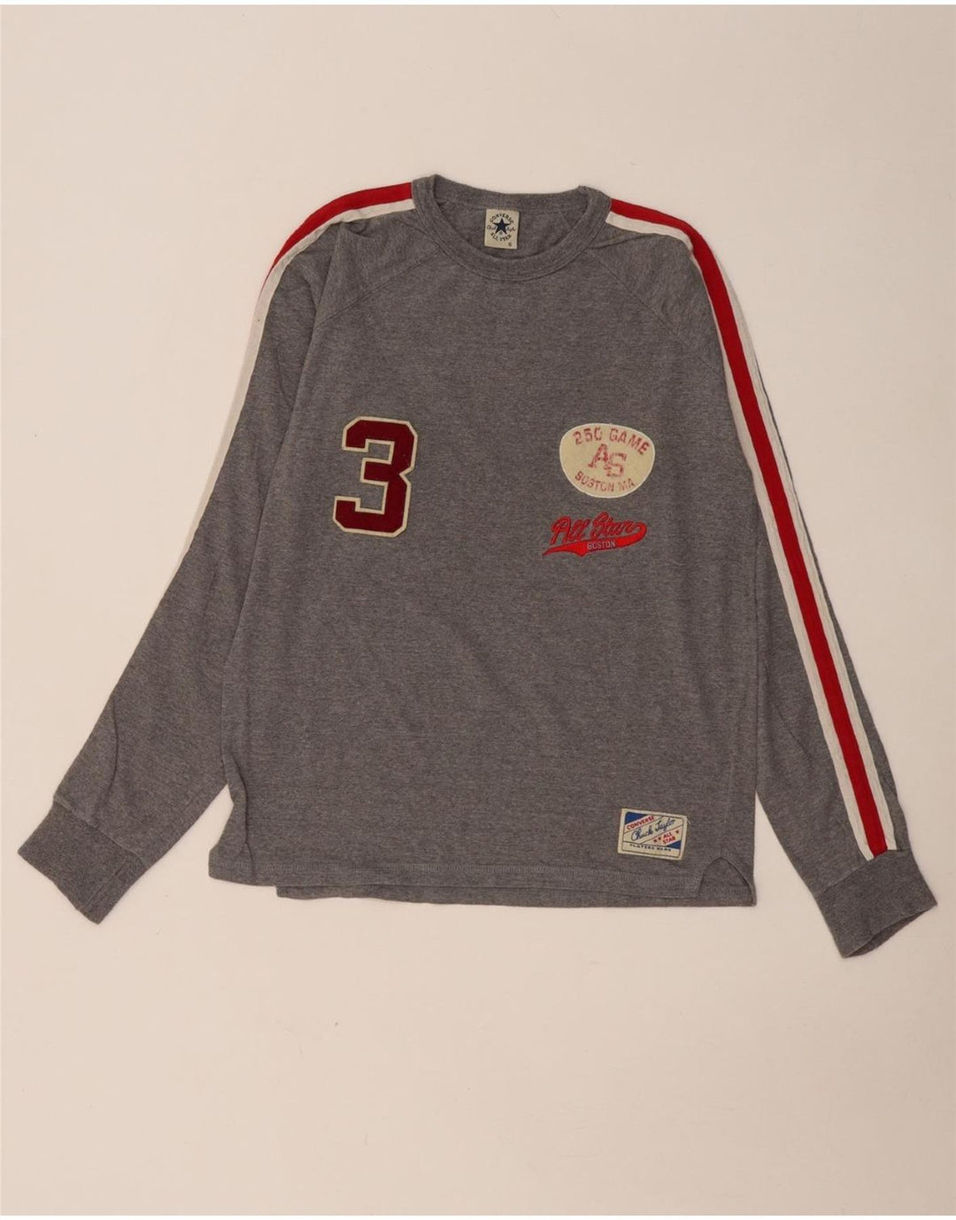 CONVERSE Herre Chuck Taylor grafisk top langærmet lille grå farveblok