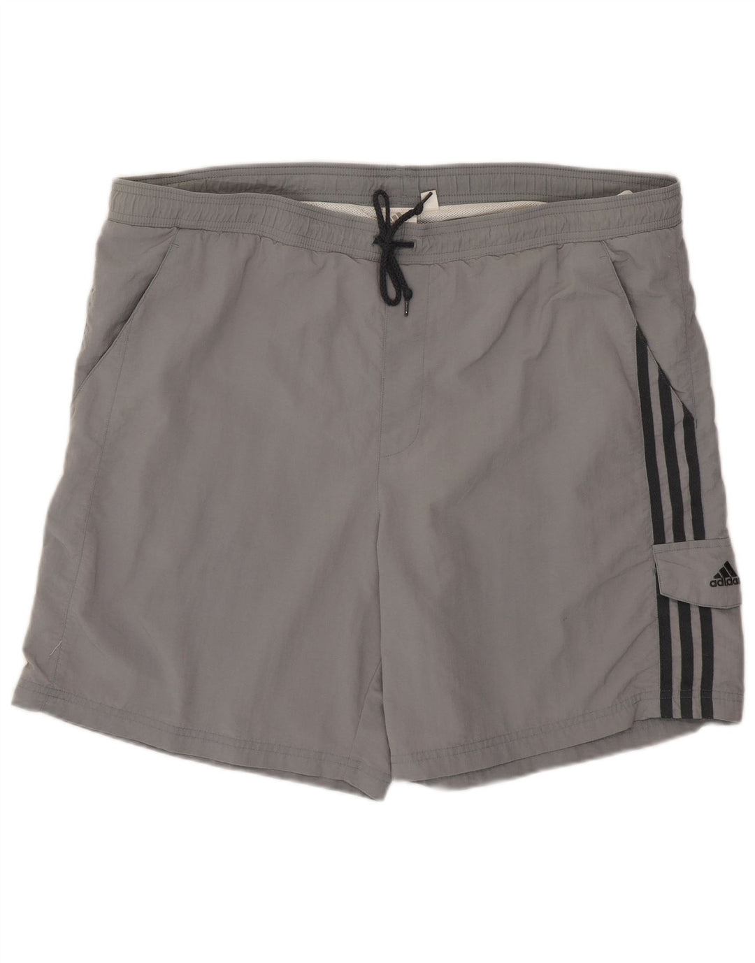 Adidas Badeshorts til mænd, store grå polyamid