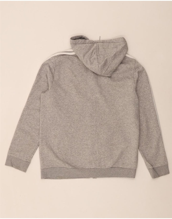 Adidas hættetrøje med lynlås til mænd Medium Grey Flecked