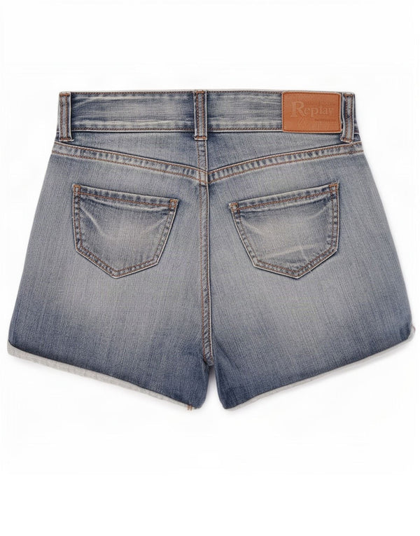 Replay Dame Denim Shorts Medium W28 Blå Bomuld