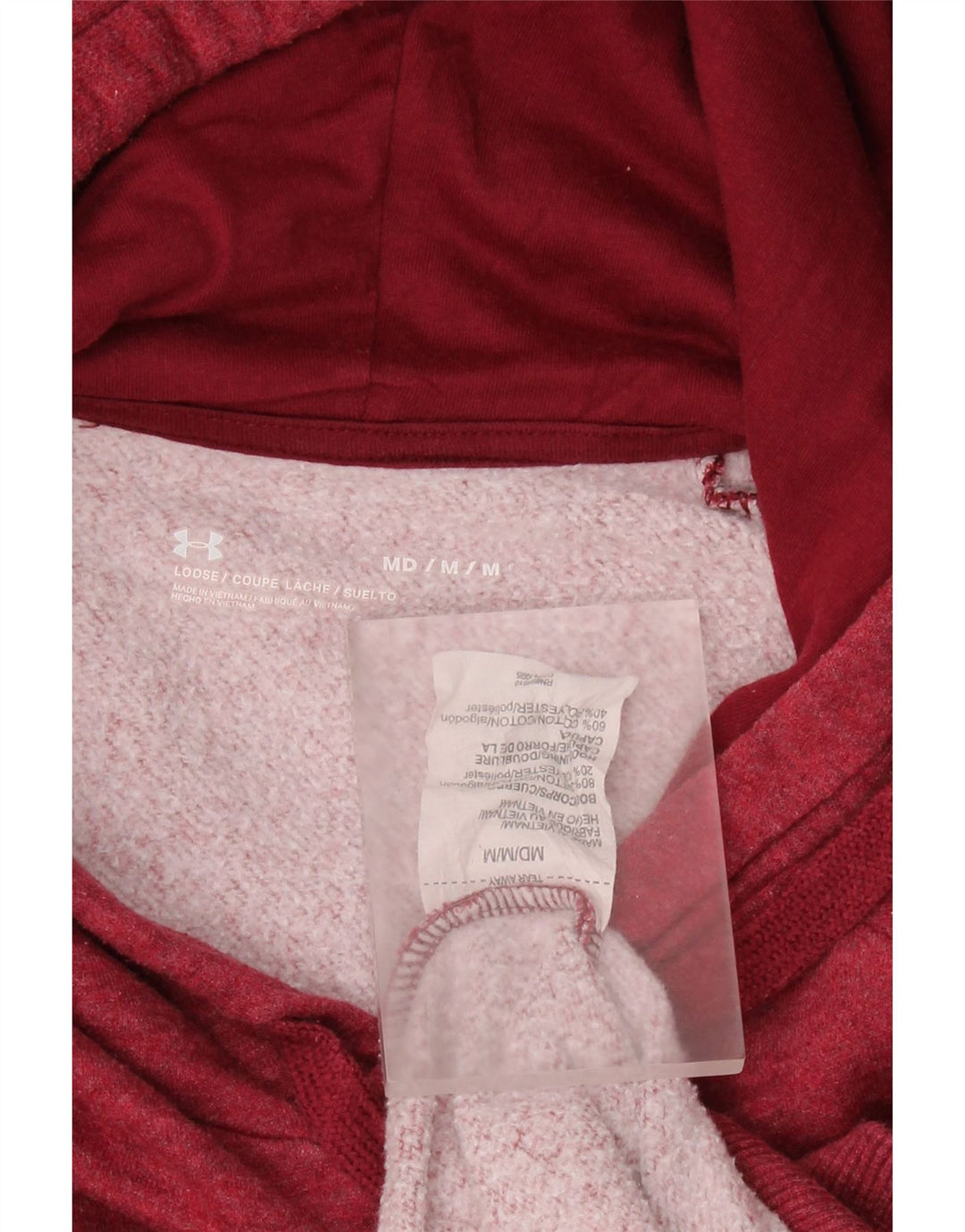 UNDER ARMOUR Herre hættetrøje Jumper Medium Rød Bomuld