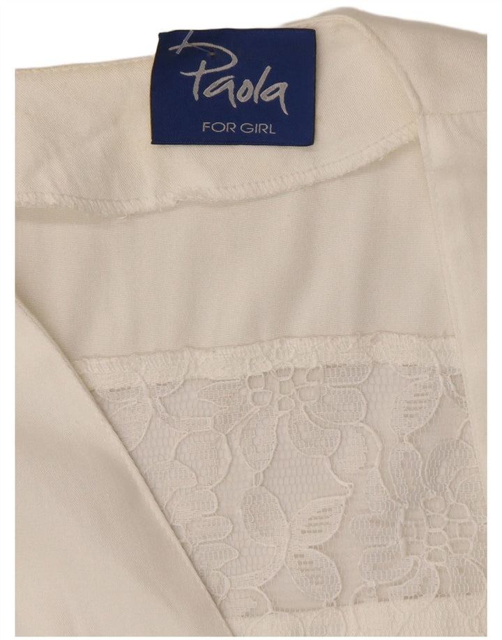 Paola Dame 1 knap kortærmet blazerjakke UK 12 Medium White Floral