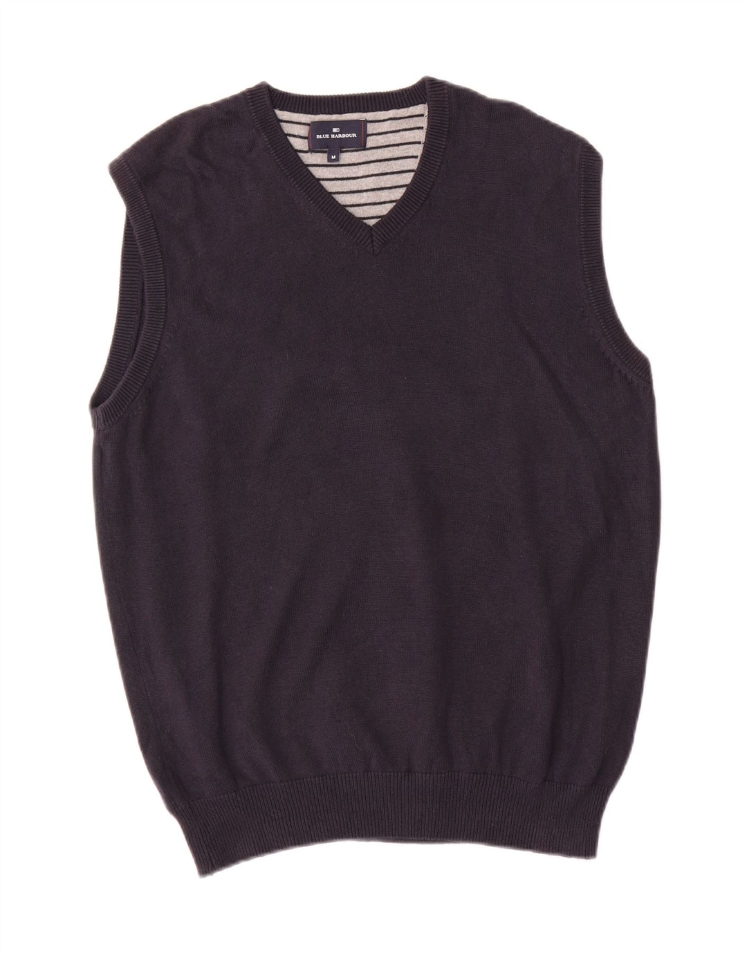 Marks & Spencer Herre Blue Harbor Vest Tank Top Medium Navy Blue Bomuld