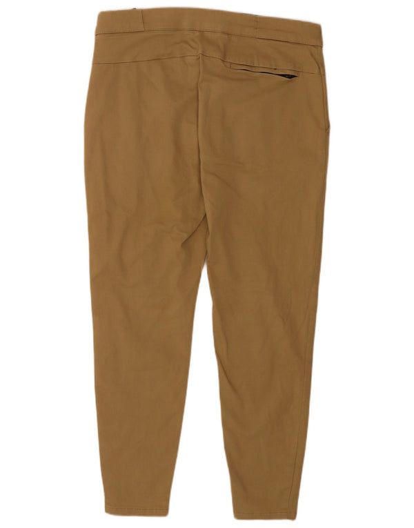 Zara Herre Skinny Cropped Trousers XL W34 L26 Khaki Cotton