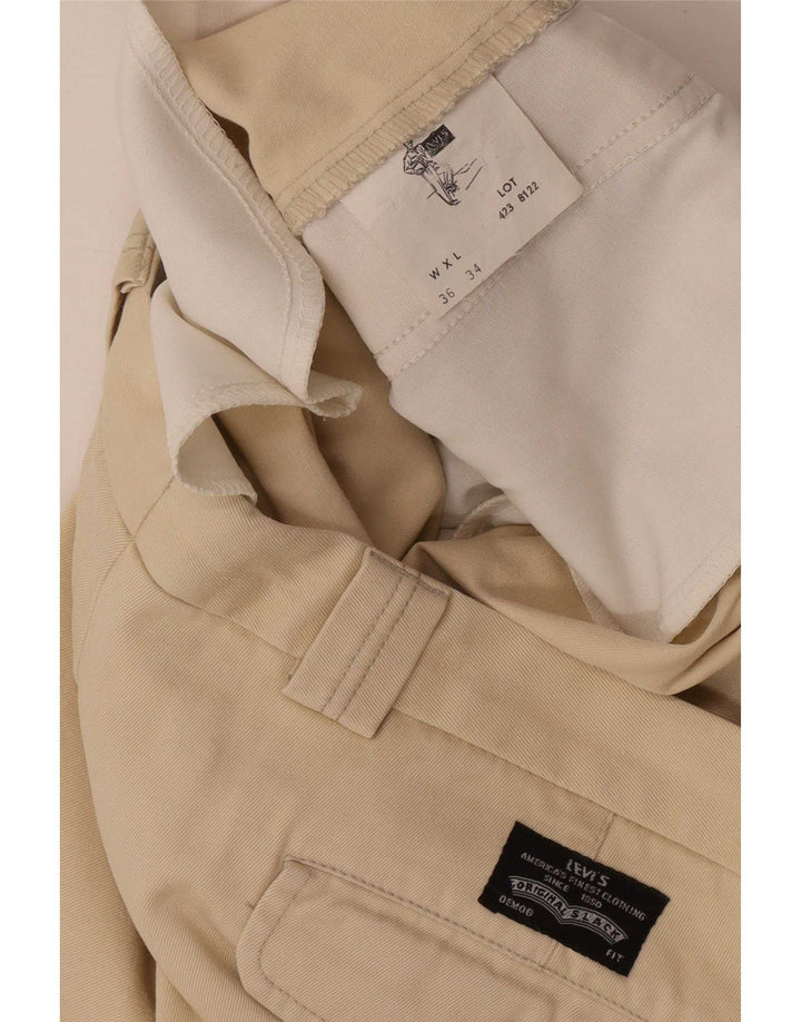 Levi's Herre Regular Chino Bukser W36 L30 Beige Bomuld