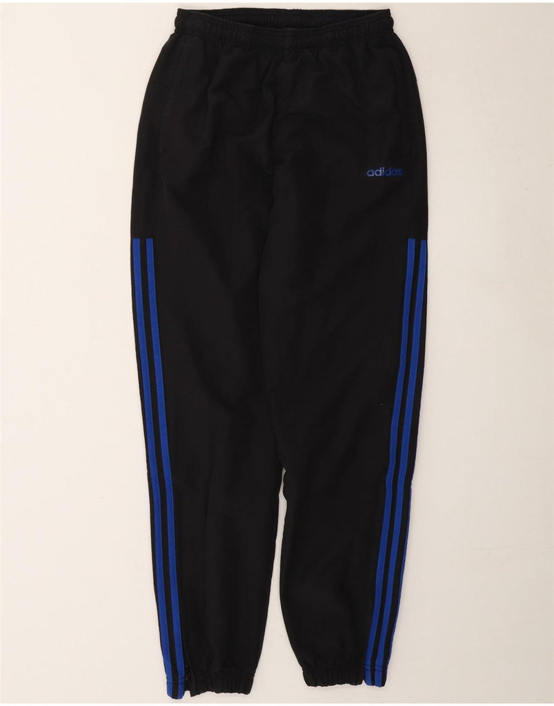 ADIDAS Boys Tracksuit Trousers Joggers 13-14 Years Medium Black Polyester Vintage Adidas and Second-Hand Adidas from Messina Hembry 