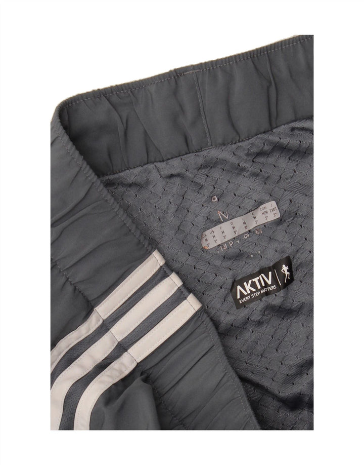 ADIDAS Womens Sport Shorts UK 14 Medium  Grey Polyester Vintage Adidas and Second-Hand Adidas from Messina Hembry 
