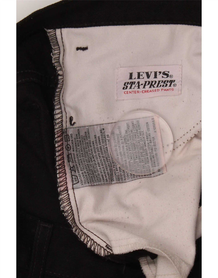 Levi's Straight Jeans til mænd W33 L29 sort bomuld