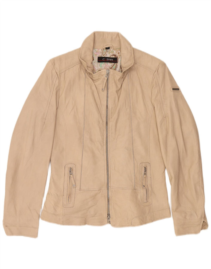 Cabrini dame bikerjakke EU 36 lille beige