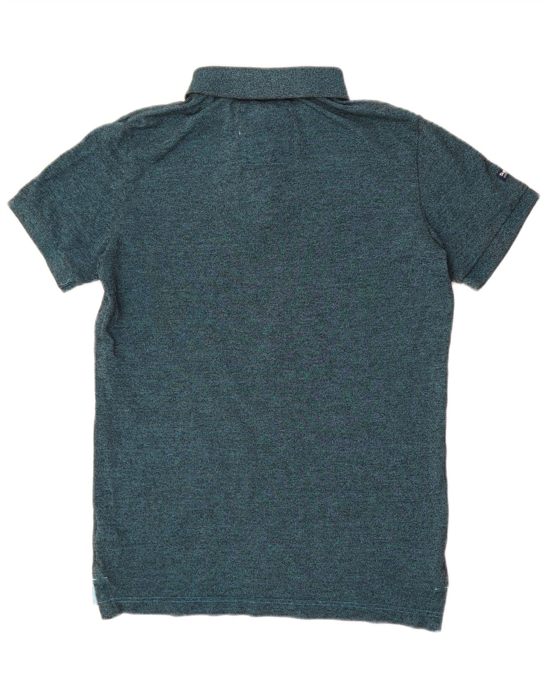Superdry Poloskjorte til mænd, mellemgrøn flekket polyester