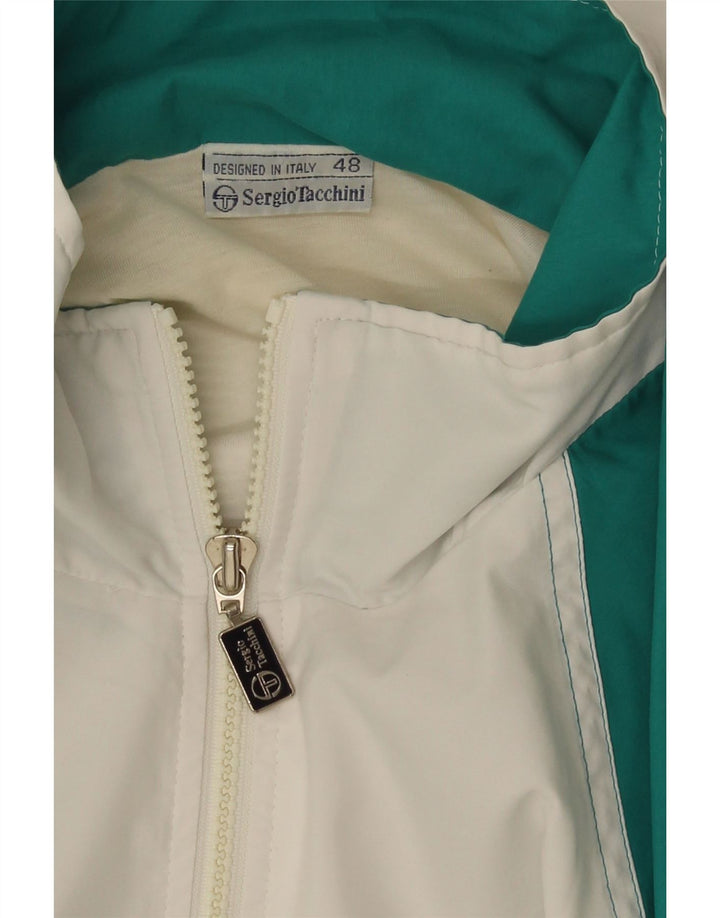 Sergio Tacchini Herre grafisk hel træningsdragt IT 48 Small Green Colourblock