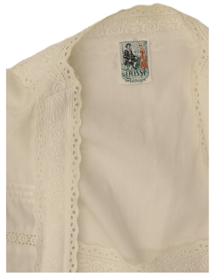 Gossl Dame Kortærmet Cardigan Top EU 40 Medium White Floral