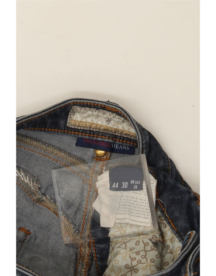 TRUSSARDI Dame Slim Jeans IT 44 Medium W28 L32 Blå