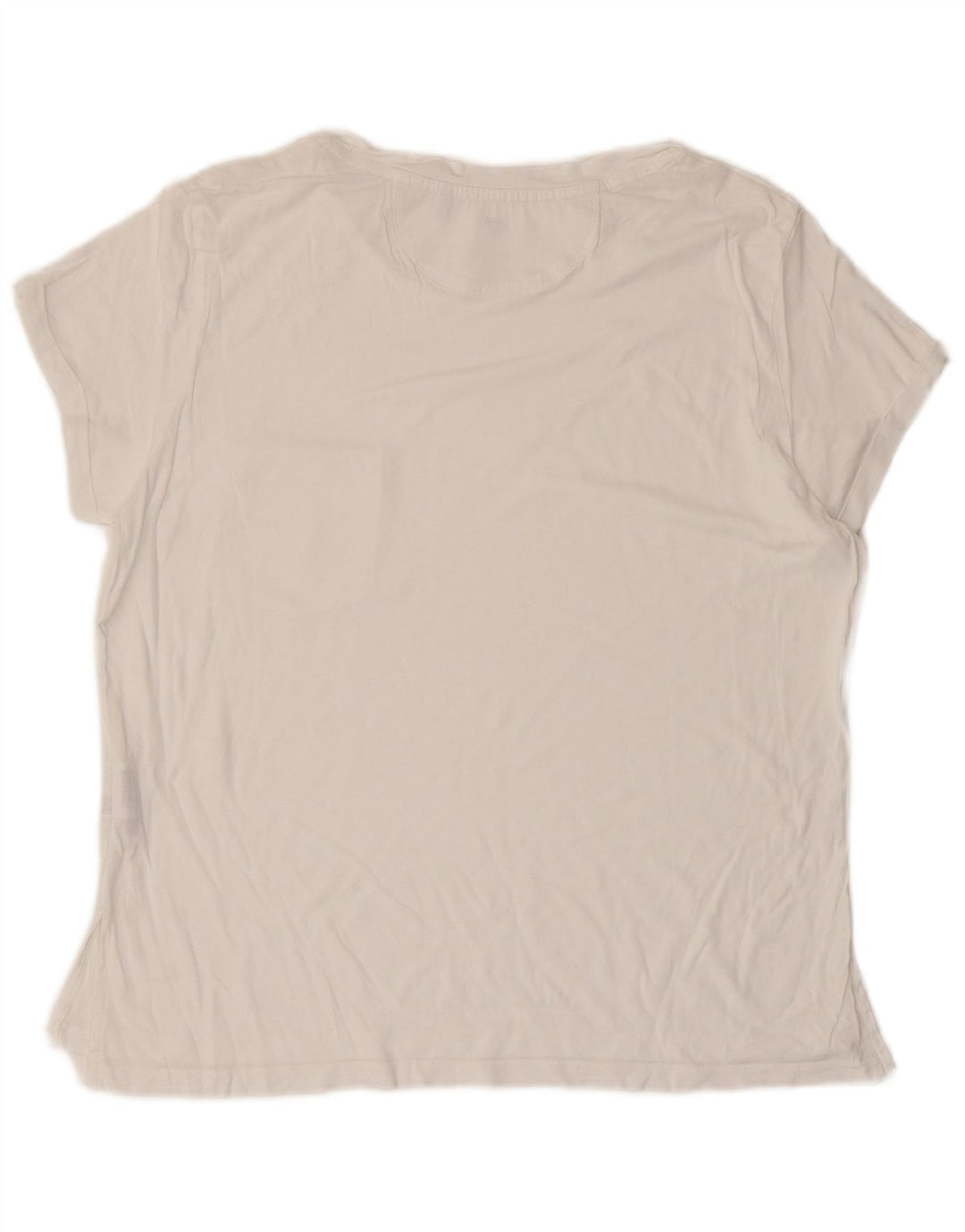 G-STAR Dame T-Shirt Top UK 14 Medium White Viscose