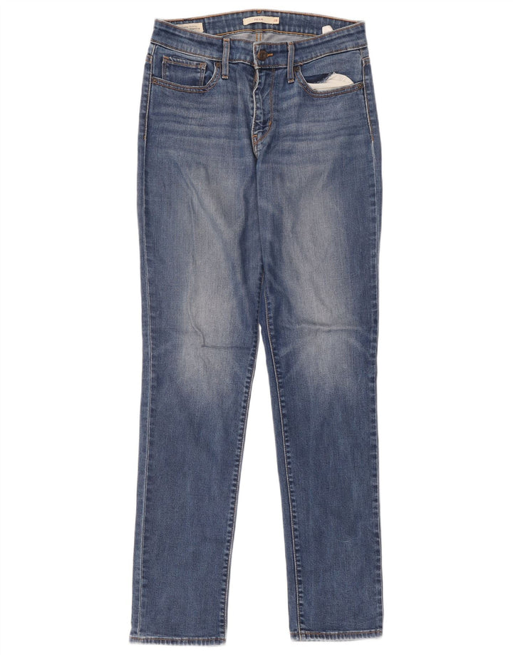 Levi's Dame 712 Slim Jeans W28 L32 Blå Lyocell