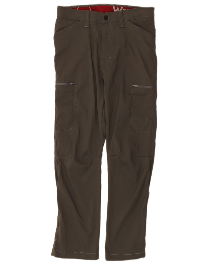 Wrangler Straight Cargo bukser til mænd W30 L30 Grå nylon