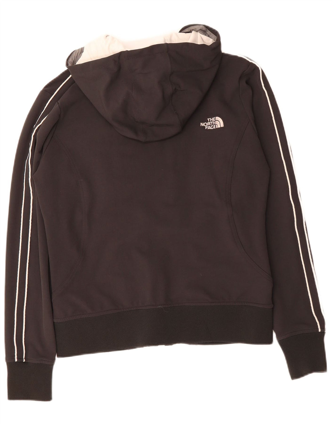 The North Face Dame Apex Hooded Windbreaker Jacket UK 14 Medium Black